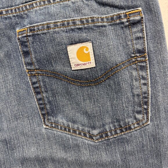 Carhartt Men's Jeans 38x32 Relaxed Fit Blue Denim RN# 14806 - Picture 7 of 8